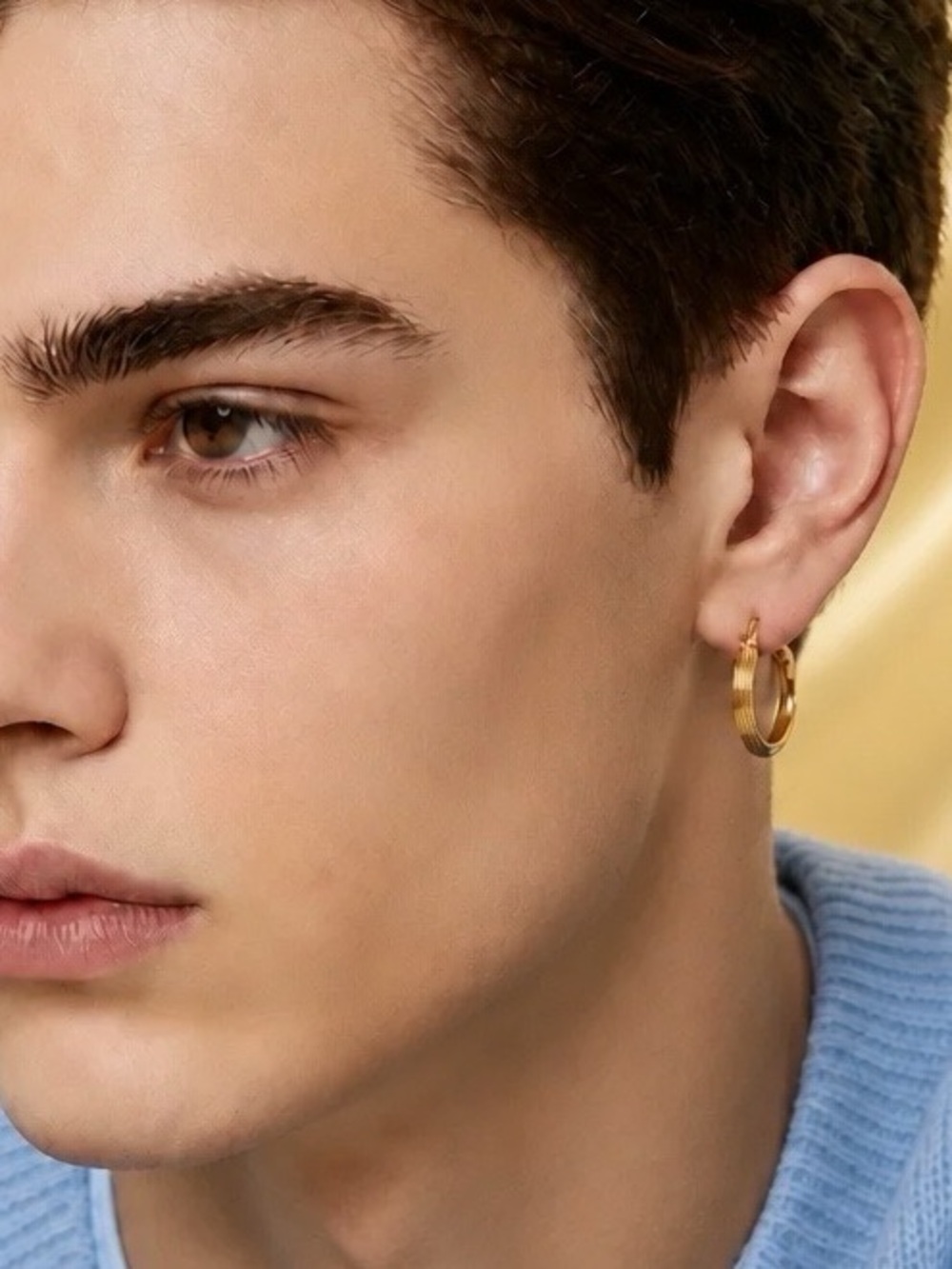 Bony Levy Reversible 14k yellow gold hoops. Brand new! Handmade in Italy.